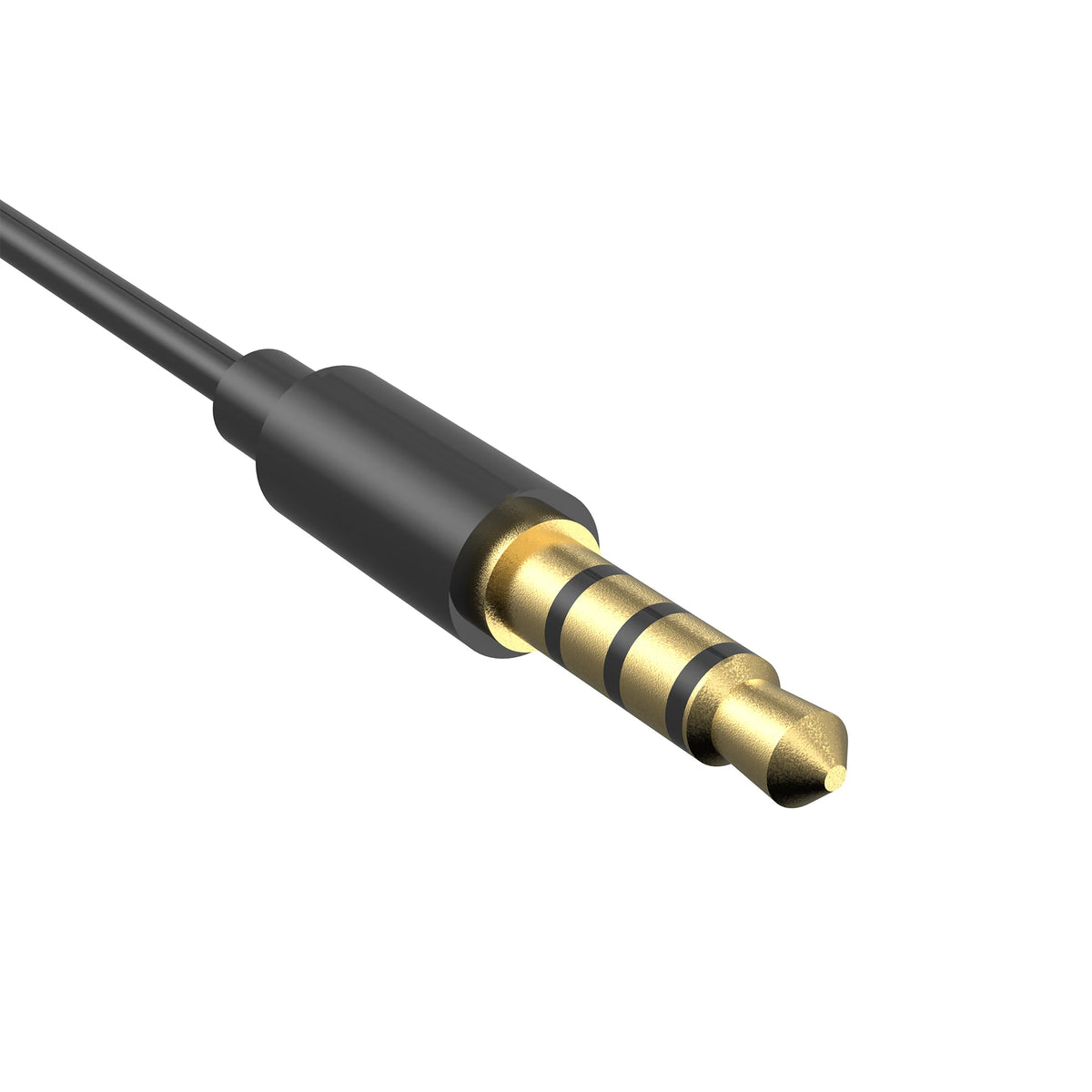 INTNIUB Single-Ear Wired Headset with Mic – 3.5mm, 120cm Wired Mono Headset Axl