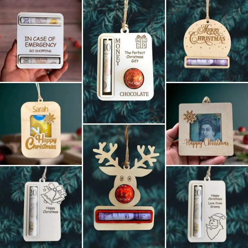 DIY Wooden Bell Christmas Tree Pendants – Xmas Home Décor Christmas Ornaments Axl
