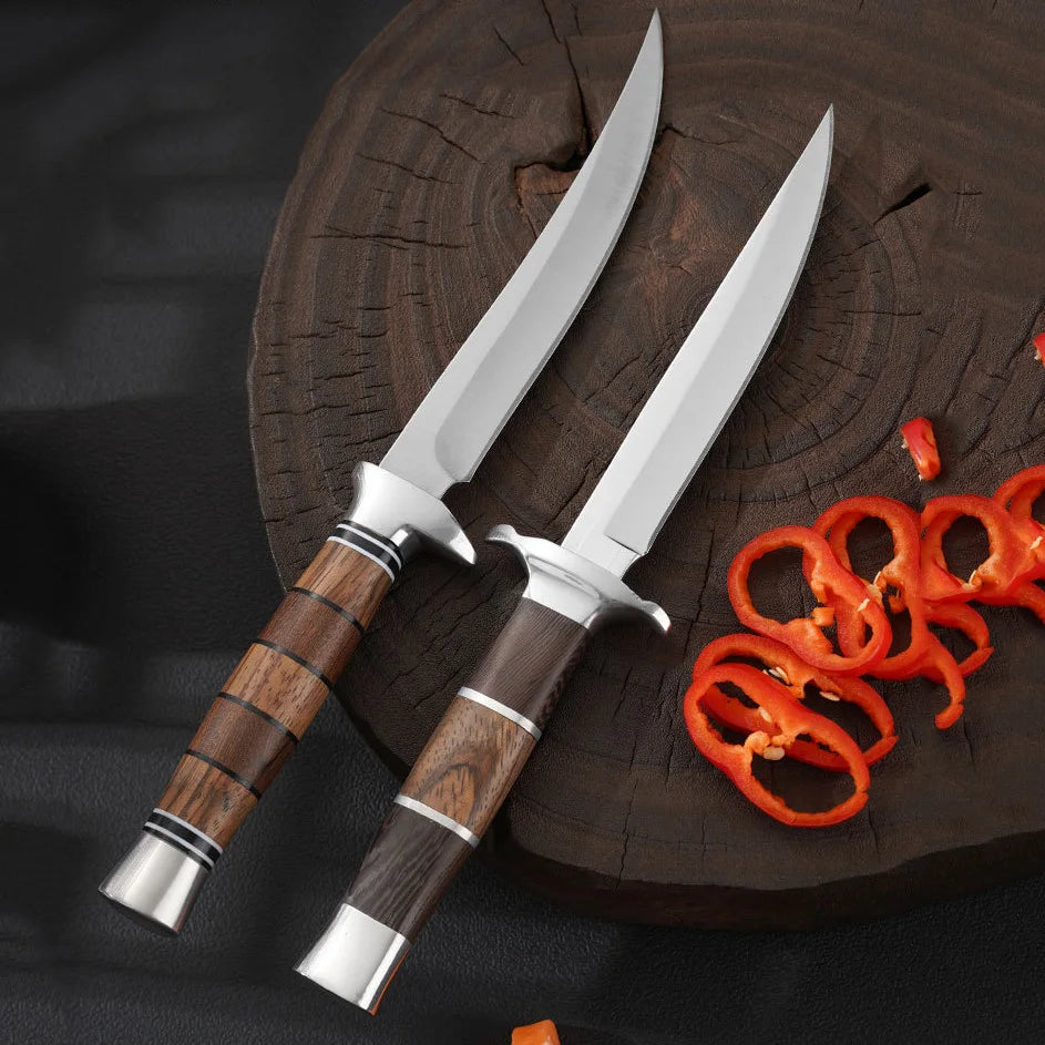 XUAN FENG D2 Steel Boning & Butcher Knife – Wood Handle Butcher & Boning Knife Axl