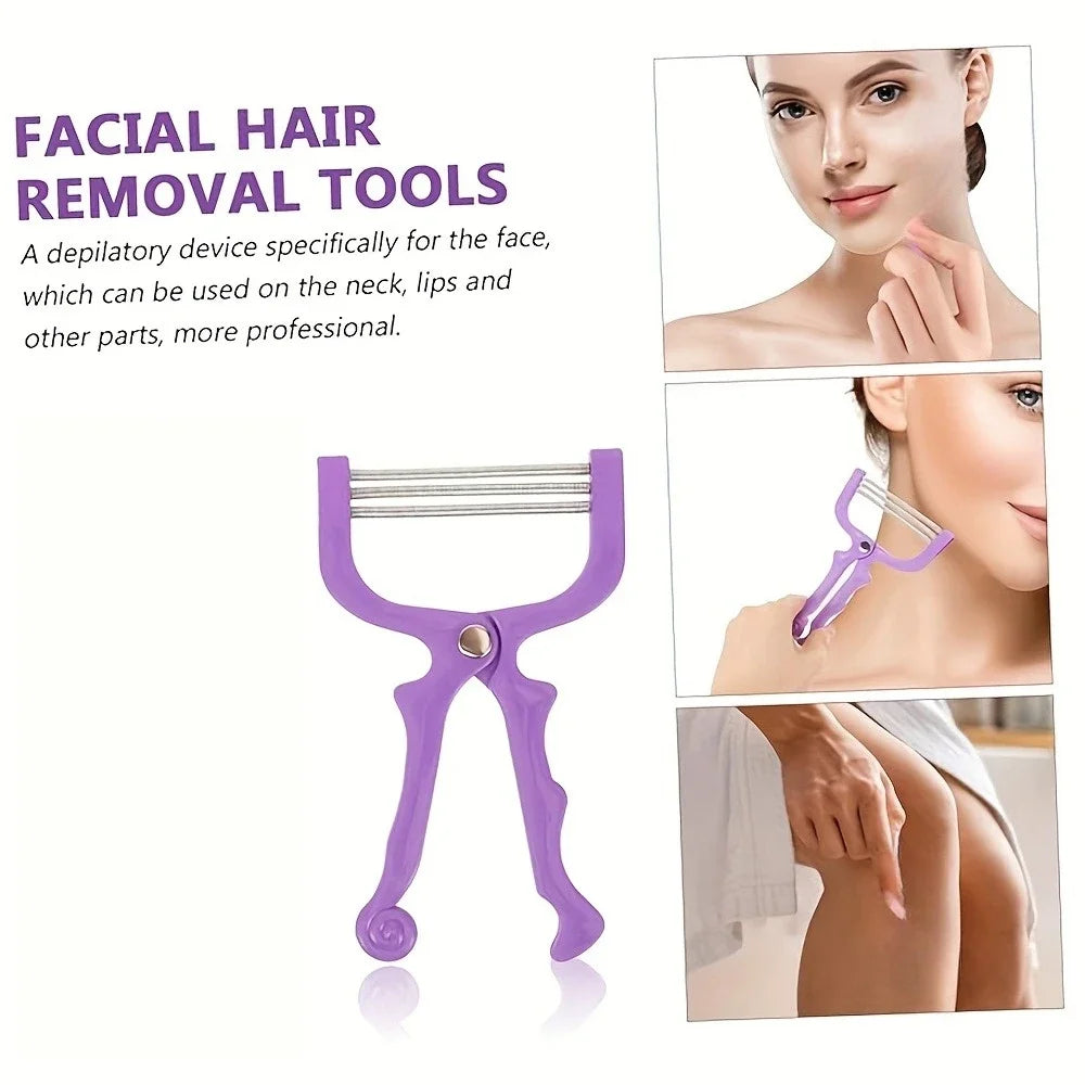 Portable Spring Facial Hair Remover Tool for Women – Manual Facial Hair Remover Axl