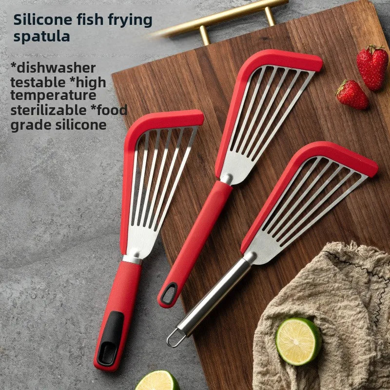 Stainless Steel Frying Spatula – Heat-Resistant Kitchen Turner Cooking Spatula Axl