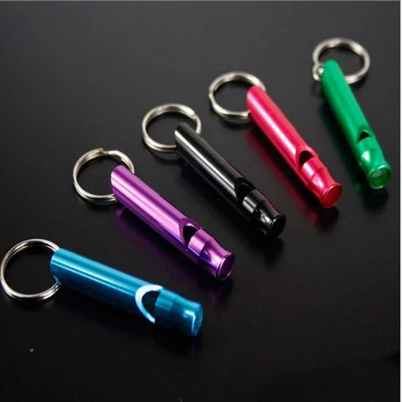 4-Pack Aluminum Alloy Safety Whistle Keychain – Camping & Survival Survival Whistle Keychain Axl