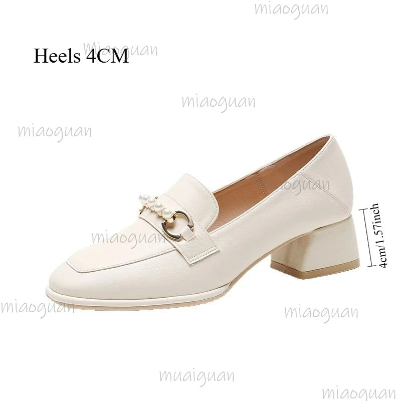 Women's Square Toe Mary Jane Flats – Slip-On Loafers Women's Flat Loafers Axl