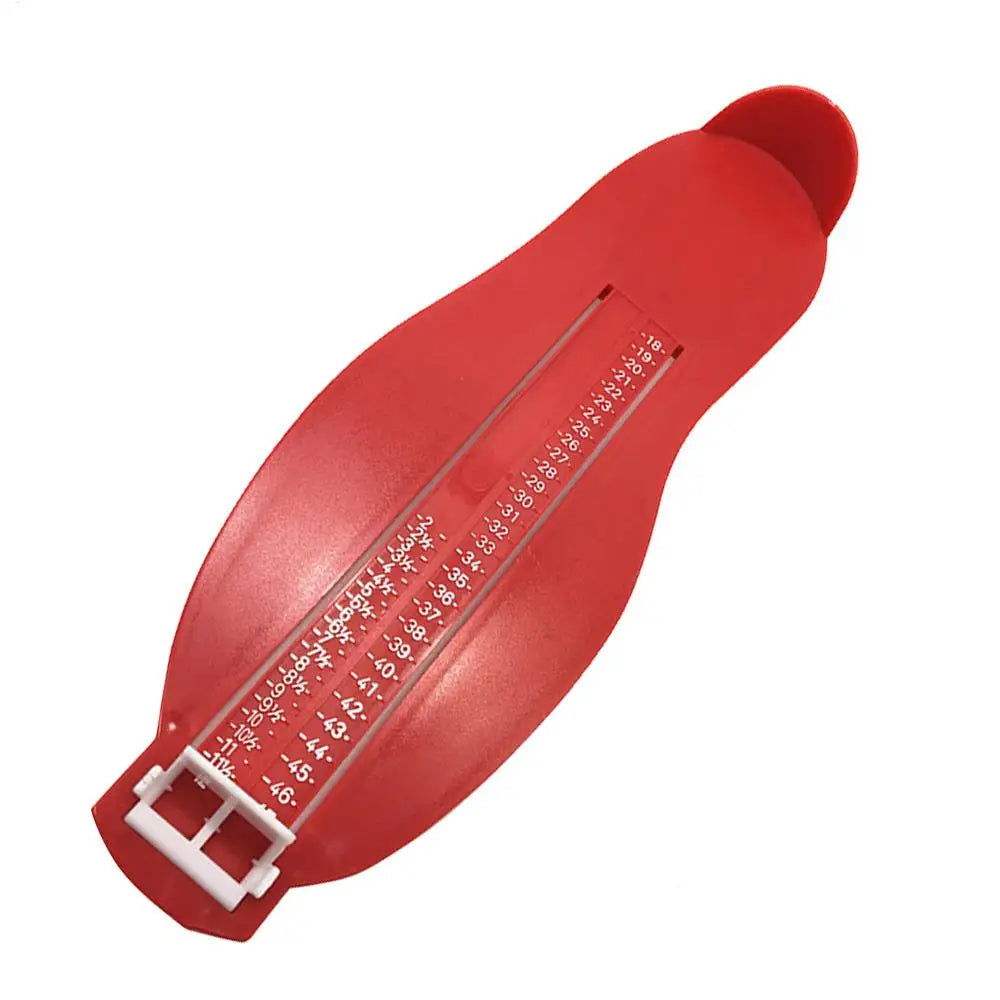 Foot Measuring Ruler – UK & EU Shoe Size Chart, Adults & Kids Foot Measuring Ruler Axl Red