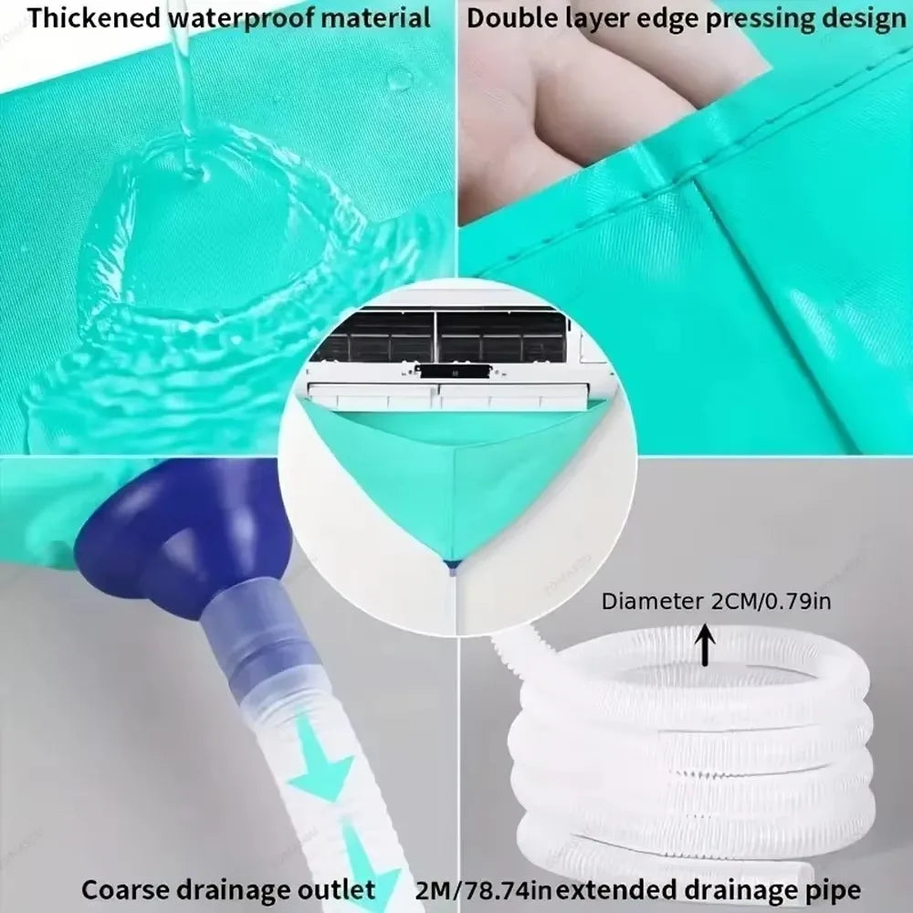 Air Conditioner Cleaning Kit – Leak-Proof Cover & Drain Pipe AC Cleaning Kit Axl
