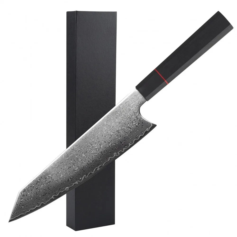 PLYS Damascus Steel Chef Knife VG10 Japanese Kitchen Knife Damascus Chef Knife Axl 1PC A