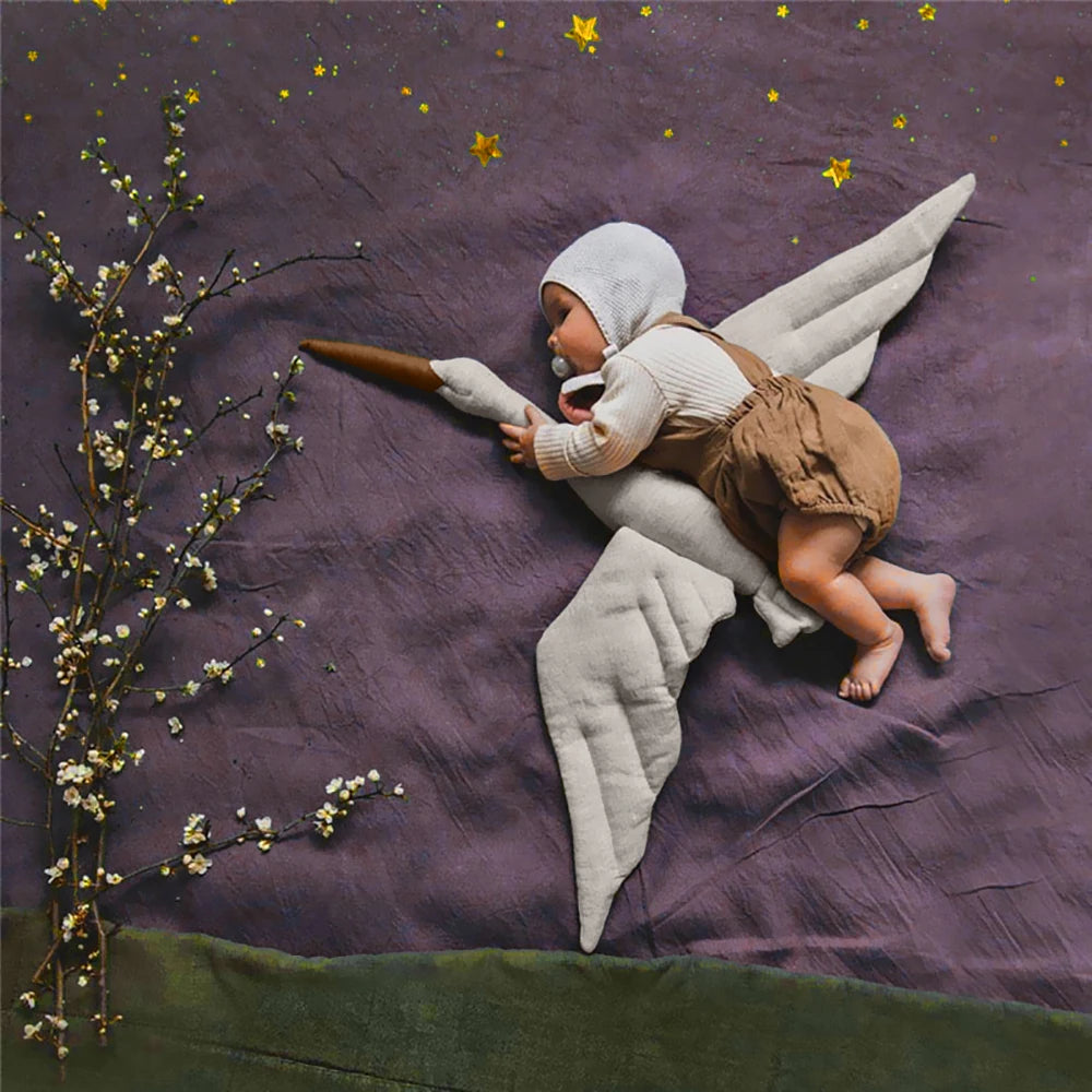Swan Plush Wall Hanging – Nursery & Baby Room Decor Ornament Nursery Wall Hanging Axl