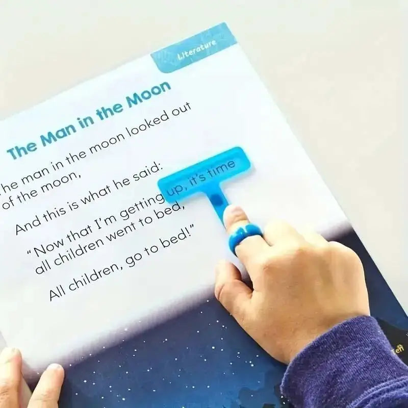 Reading Tracker Strips & Finger Guide Rulers with Bookmark Reading Aid Strips Axl