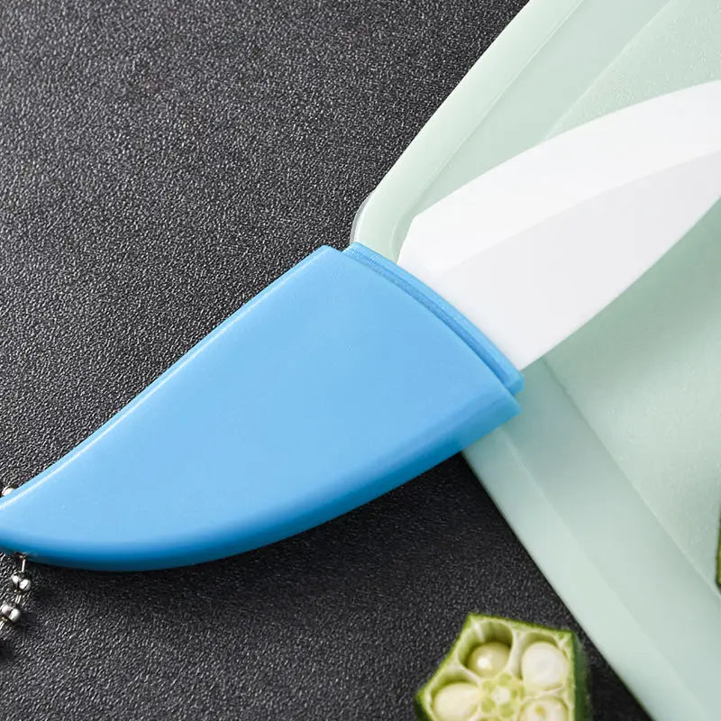 Ceramic Fruit Knife Set – Portable Mini Slicer with Cover Ceramic Fruit Knife Axl