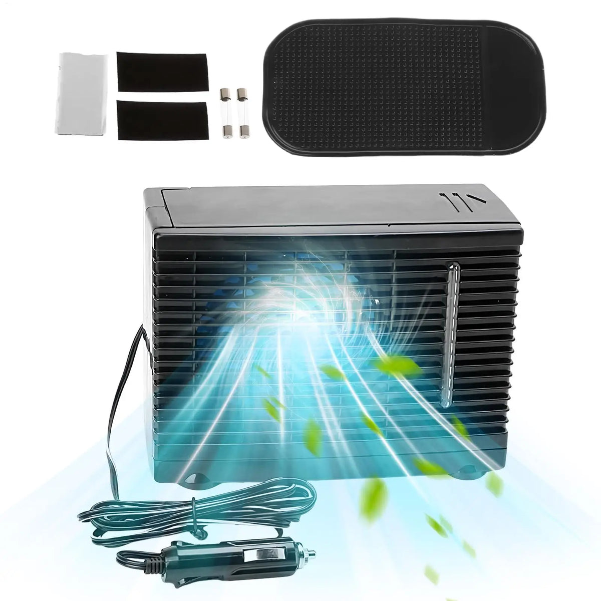 12V Portable Evaporative Car Cooler Fan – Water Tank Design Portable Car Cooler Axl