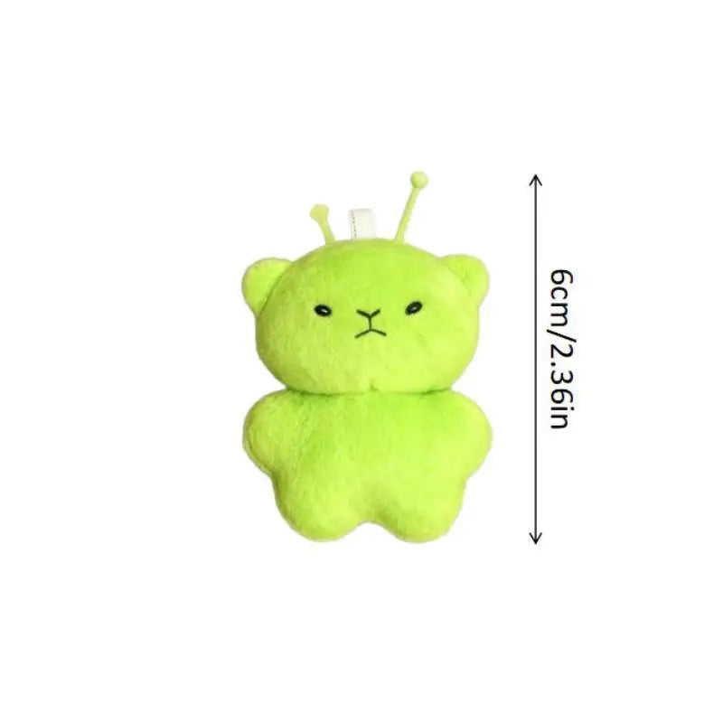 Green Alien Cat Plush Keychain – Cute Stuffed Charm 1/2 Pcs Plush Keychain Charm Axl