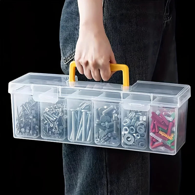7-Piece Multi-Compartment Tool Parts Storage Box Organizer Parts Storage Organizer Axl