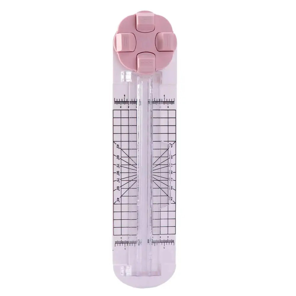4-in-1 Paper Trimmer – Straight, Wavy, Dashed & Crease Cutter Paper Trimmer Axl Pink