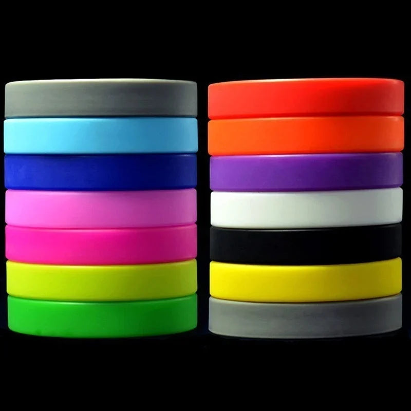 5-Pack Glow Silicone Sports Wristbands – Basketball Bracelet Set Silicone Wristband Set Axl