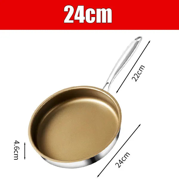 Titanium Nonstick Frying Pan – 316 Stainless Steel All Cooktops Nonstick Frying Pan Axl 24cm