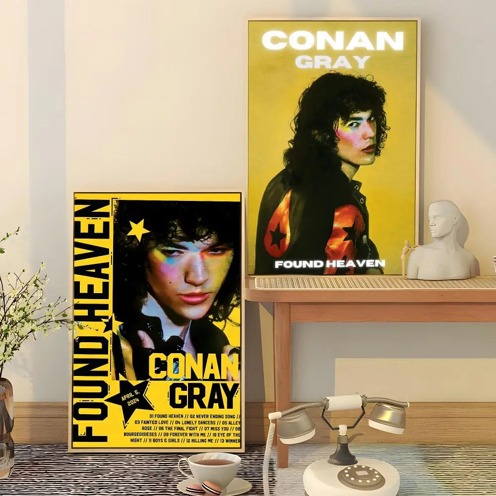Conan Gray Poster – HD Waterproof PVC Wall Stickers | Fan Decor Wall Poster Sticker Axl