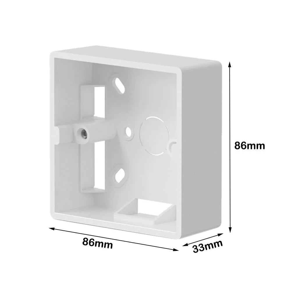 86 Type PVC Junction Box 33/50mm – Switch Socket Install Box Electrical Junction Box Axl 220V 33mm