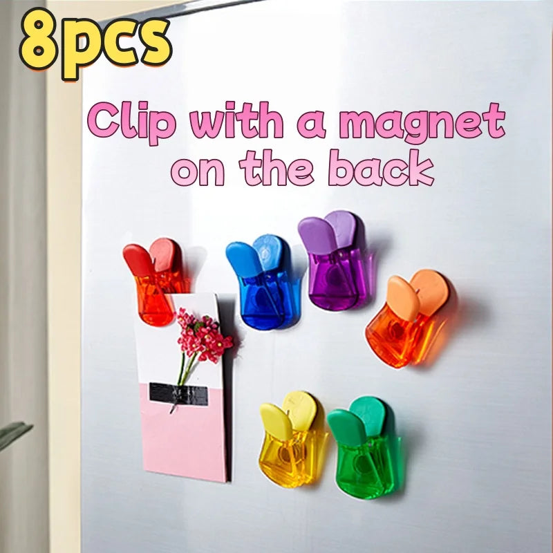 8 Magnetic Food Storage Clips – Airtight Bag Sealer for Kitchen Food Storage Clips Axl