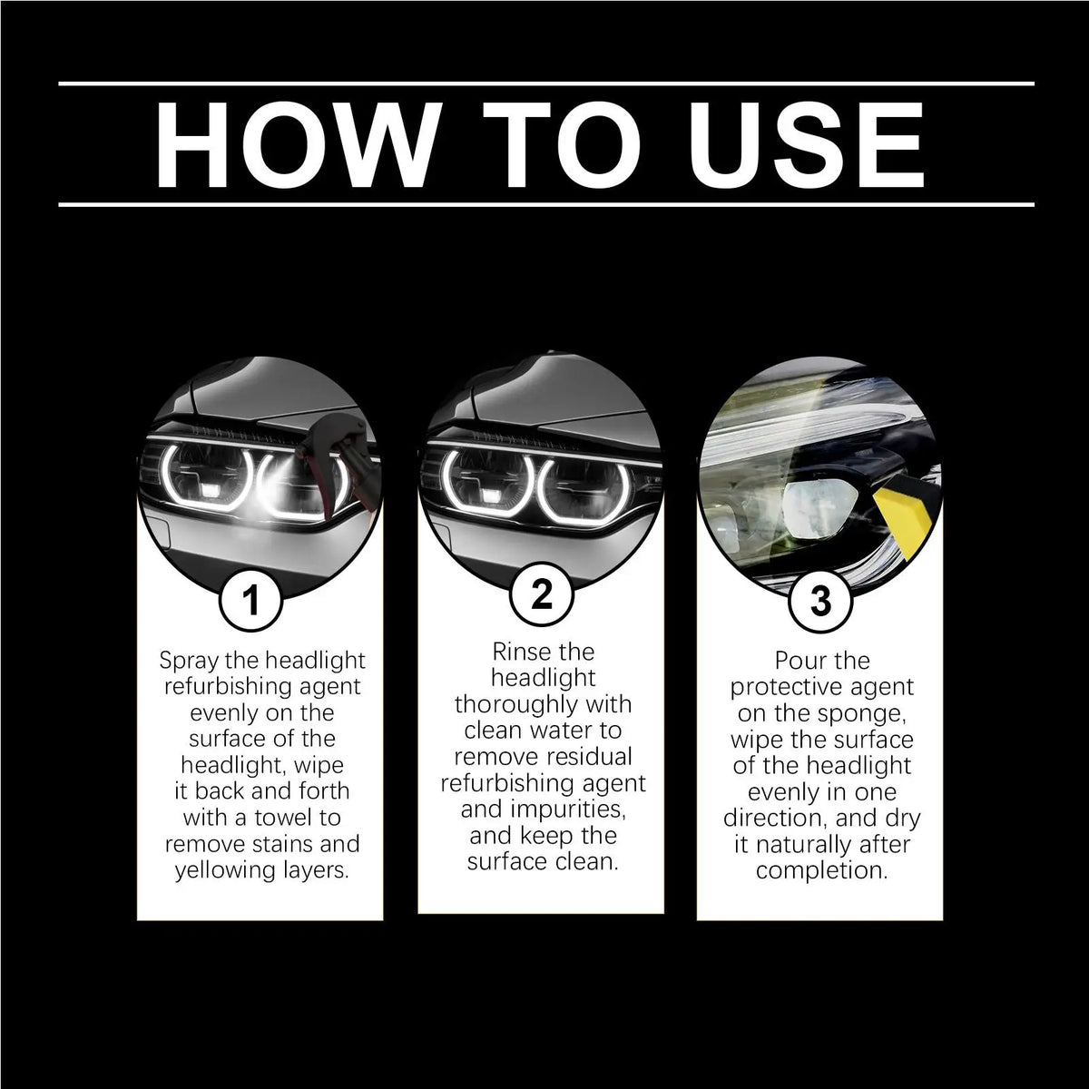 Car Headlight Restoration Kit – Remove Oxidation & Polish Headlight Restoration Kit Axl