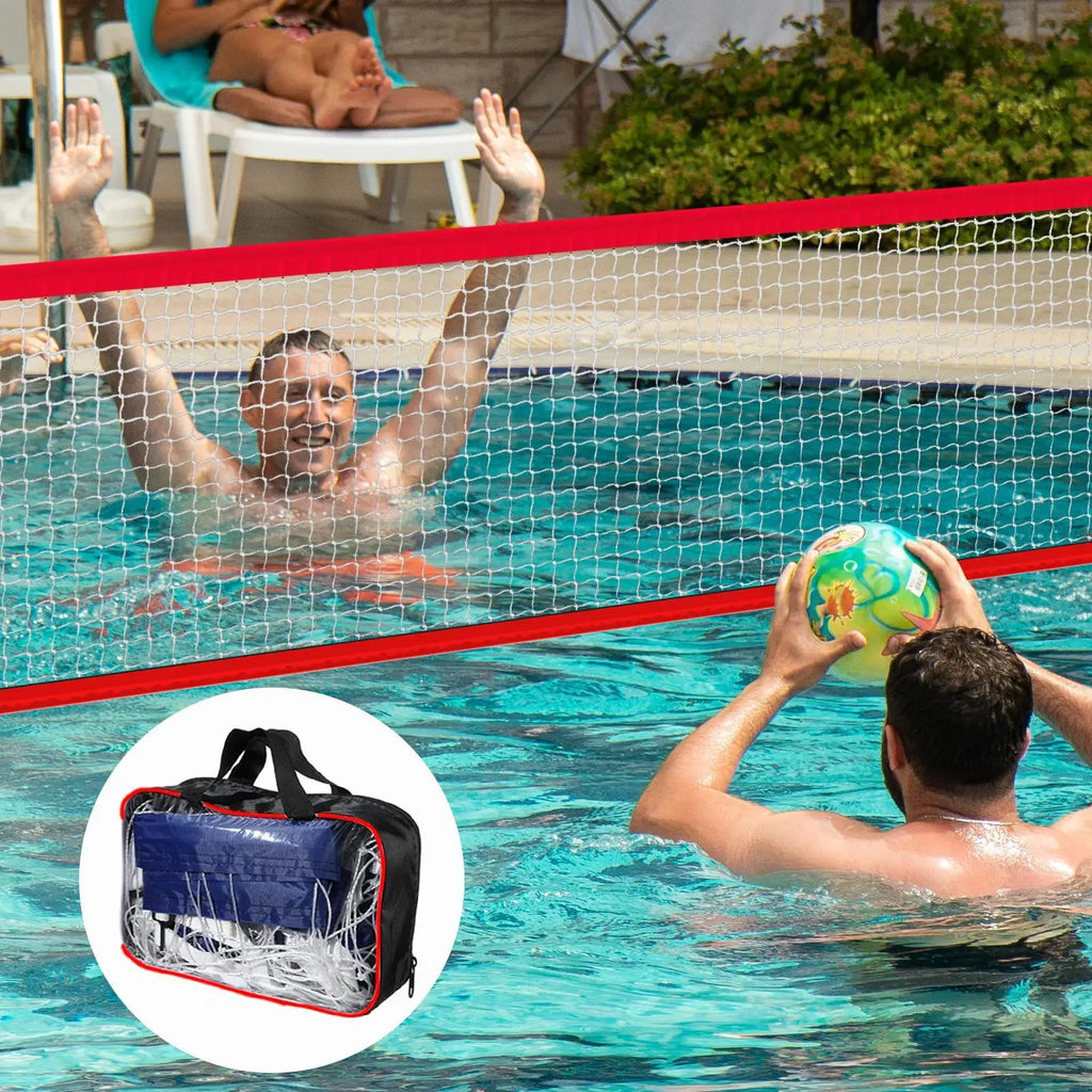 Adjustable Pool Volleyball Net – Beach, Garden & Backyard Pool Volleyball Net Axl