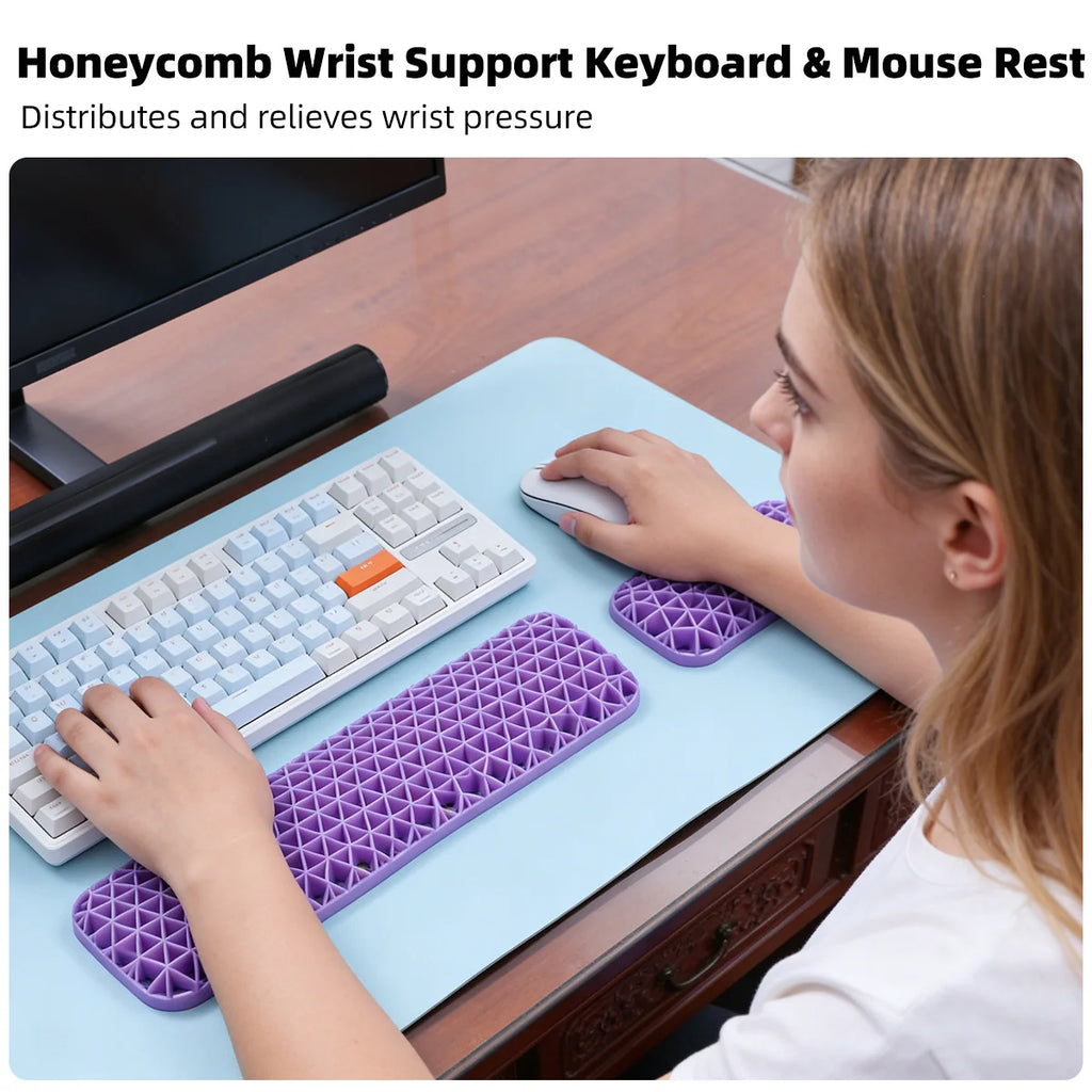 GUUGEI Memory Foam Wrist Rest & Mouse Pad – Ergonomic Set Wrist Rest Mouse Pad Axl