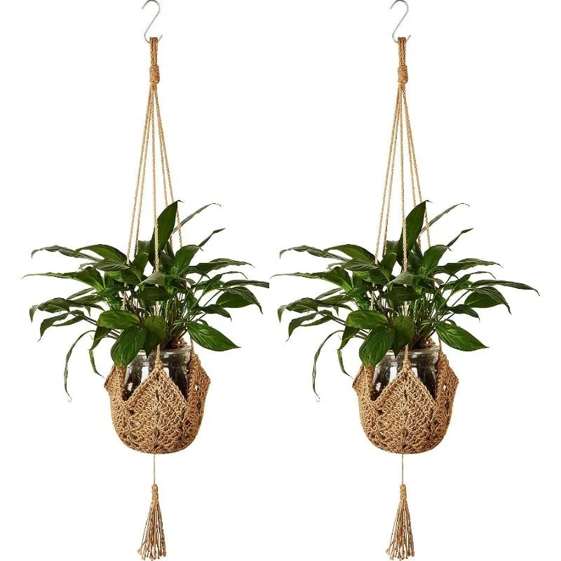 Handmade Macrame Plant Hanger – Boho Wall Hanging Planter Macrame Plant Hanger Axl