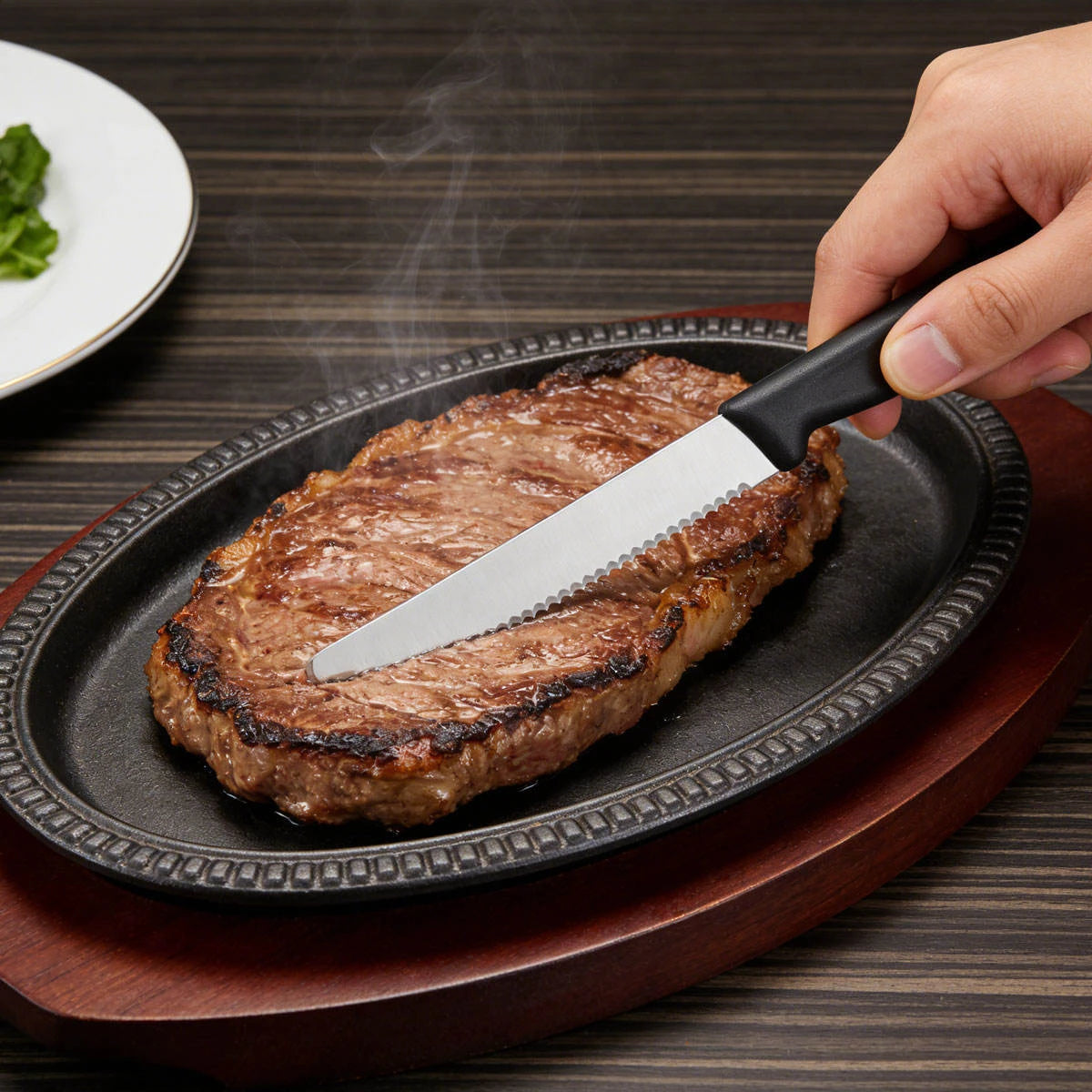 Serrated Steak & Fruit Knife – Stainless Steel, Dishwasher Safe Serrated Kitchen Knife Axl