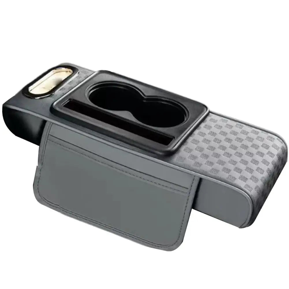 Car Armrest Cushion with Cup Holder & Tissue Pocket | Universal Car Armrest Cushion Axl B