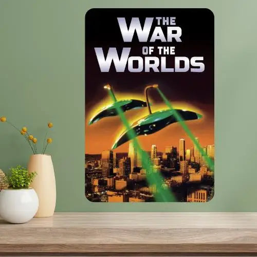 War of the Worlds Movie Metal Poster Sign – Retro Vintage Wall Art Metal Poster Sign Axl aluminum sign aluminum 14x20cm