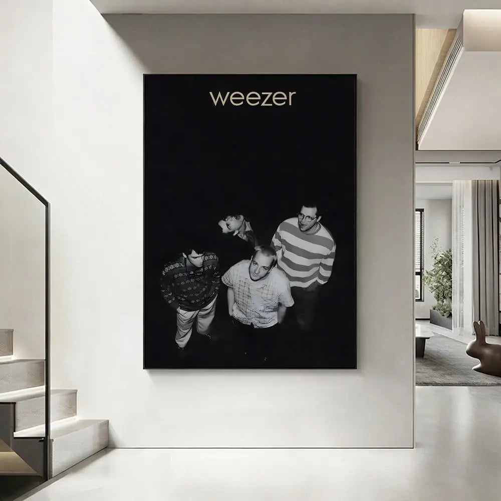Weezer Band HD Art Poster – Waterproof Sticky Wall Decor Wall Art Poster Axl