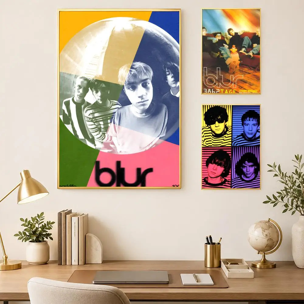 Blur Band HD PVC Wall Art Poster – Self-Stick Waterproof Wall Art Poster Axl