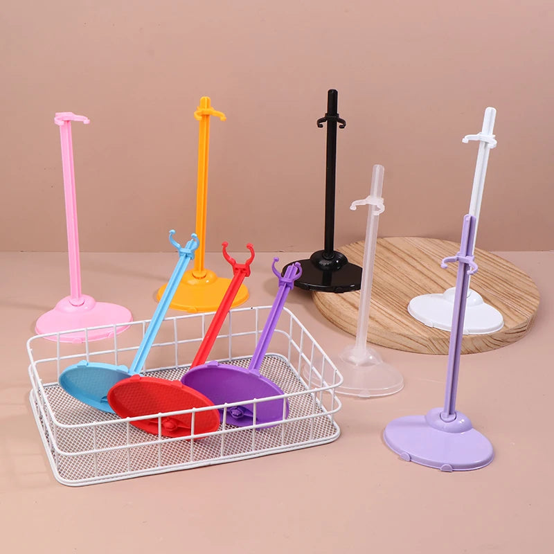 2PCS Clear Doll Display Stand – 1/6 Figure & Toy Holder Doll Display Stand Axl White