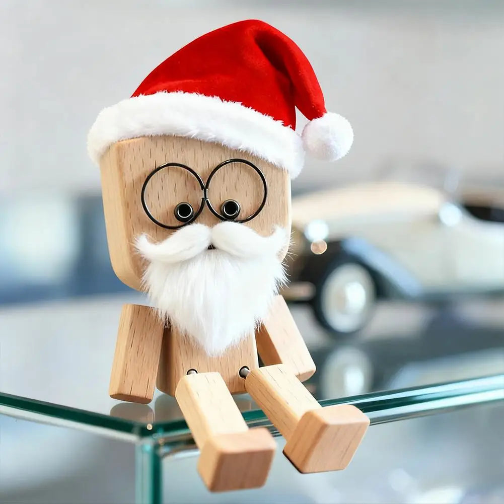 Leg-Shaking Wooden Man Figurine | Car & Desk Decor Ornament Wooden Figurine Ornament Axl