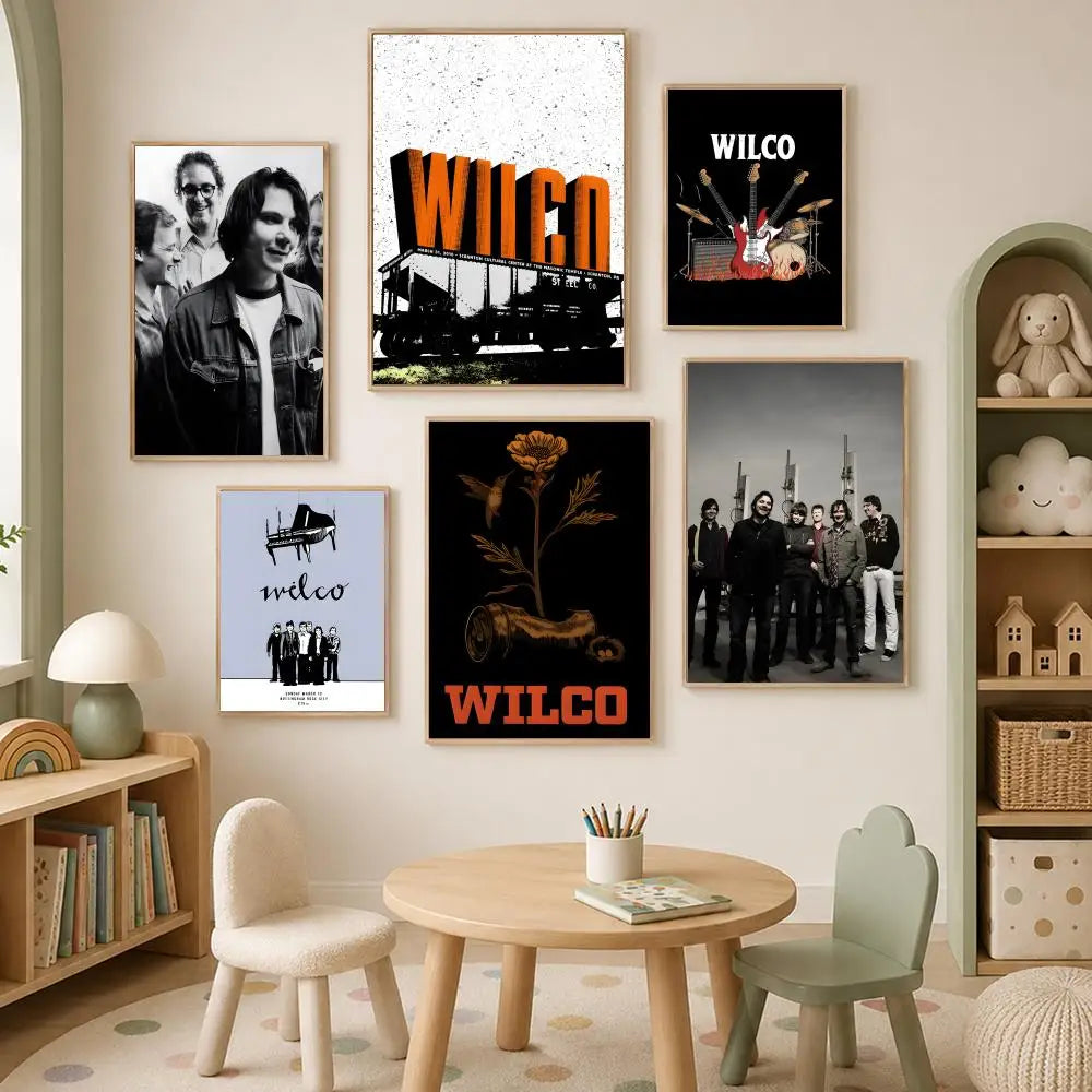 Wilco Band Self-Stick HD PVC Wall Poster | Waterproof Decor Wall Art Poster Axl