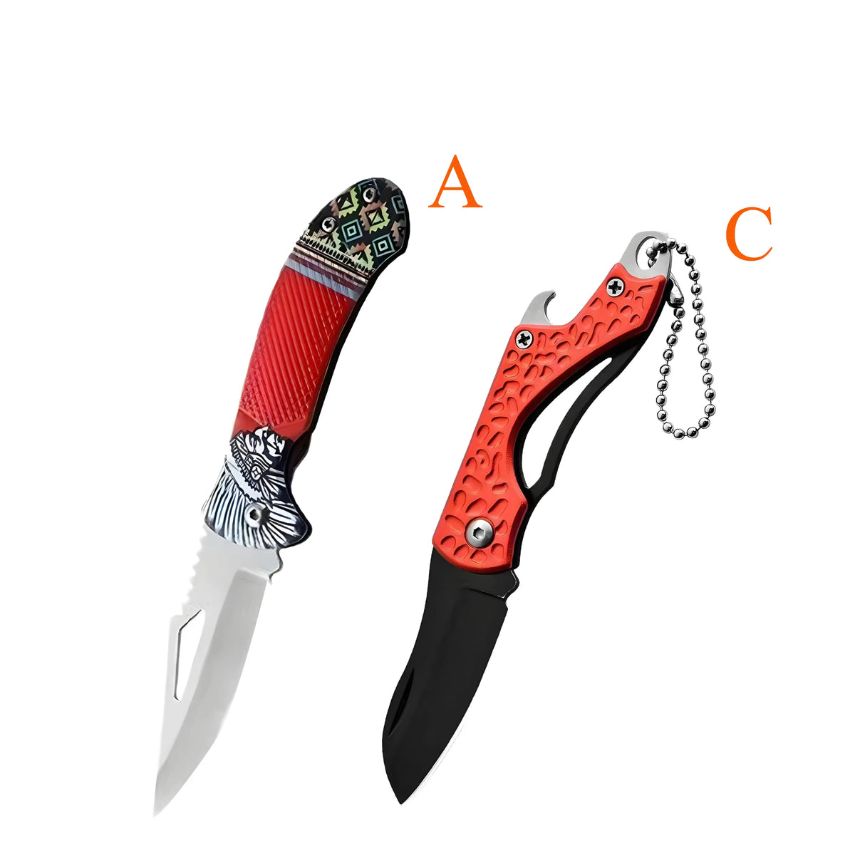 Folding Stainless Steel Paring Knife – Portable Kitchen Knife Folding Kitchen Knife Axl Knife-AC-2PCS