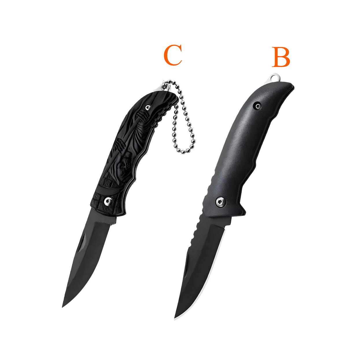Stainless Steel Folding Paring Knife – Portable Kitchen Knife Folding Paring Knife Axl Knife-BC-2PCS
