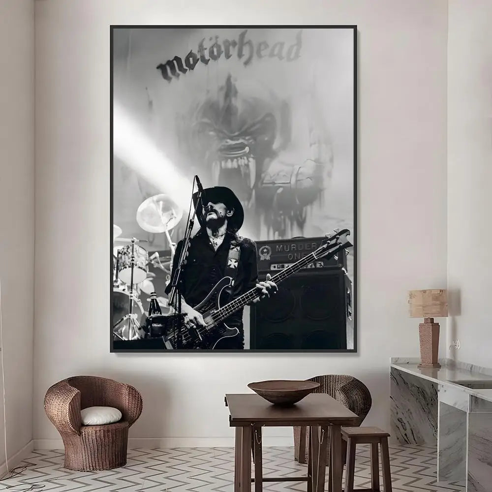 Lemmy Singer HD Waterproof Poster Sticker | Wall Décor & Gift Wall Poster Sticker Axl White10 40X50cmNoframe