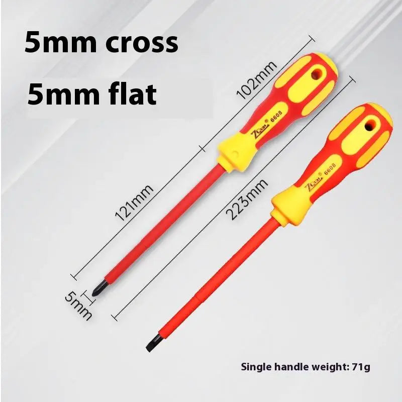 Insulated Screwdriver 1000V – Phillips & Flat CR-V Hand Tool Insulated Screwdriver Axl