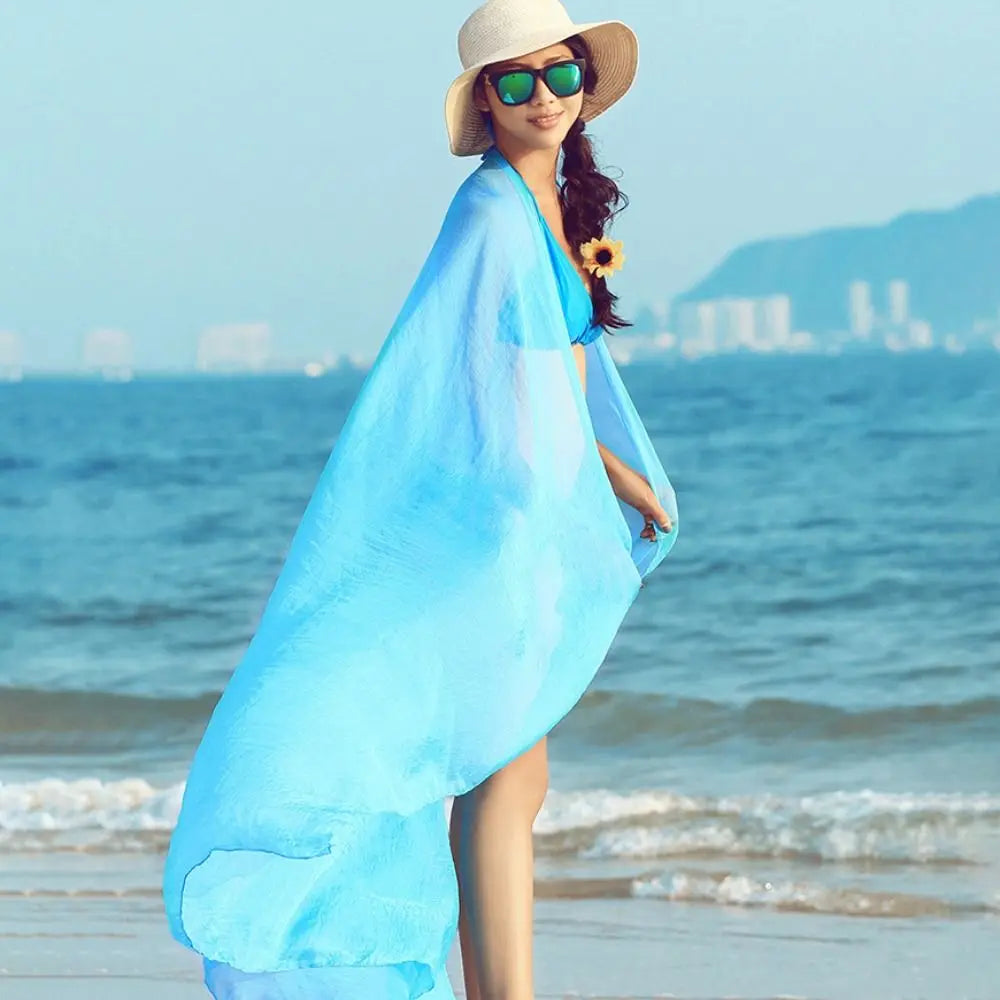 Women's Large Sun-Protective Shawl Scarf | Korean Style Wrap Shawl Scarf Wrap Axl