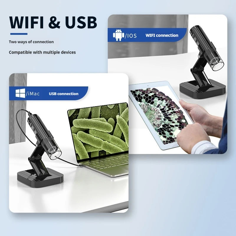 WiFi Digital Microscope 1000X – HD Wireless Skin & Surface Viewer Digital Microscope Axl