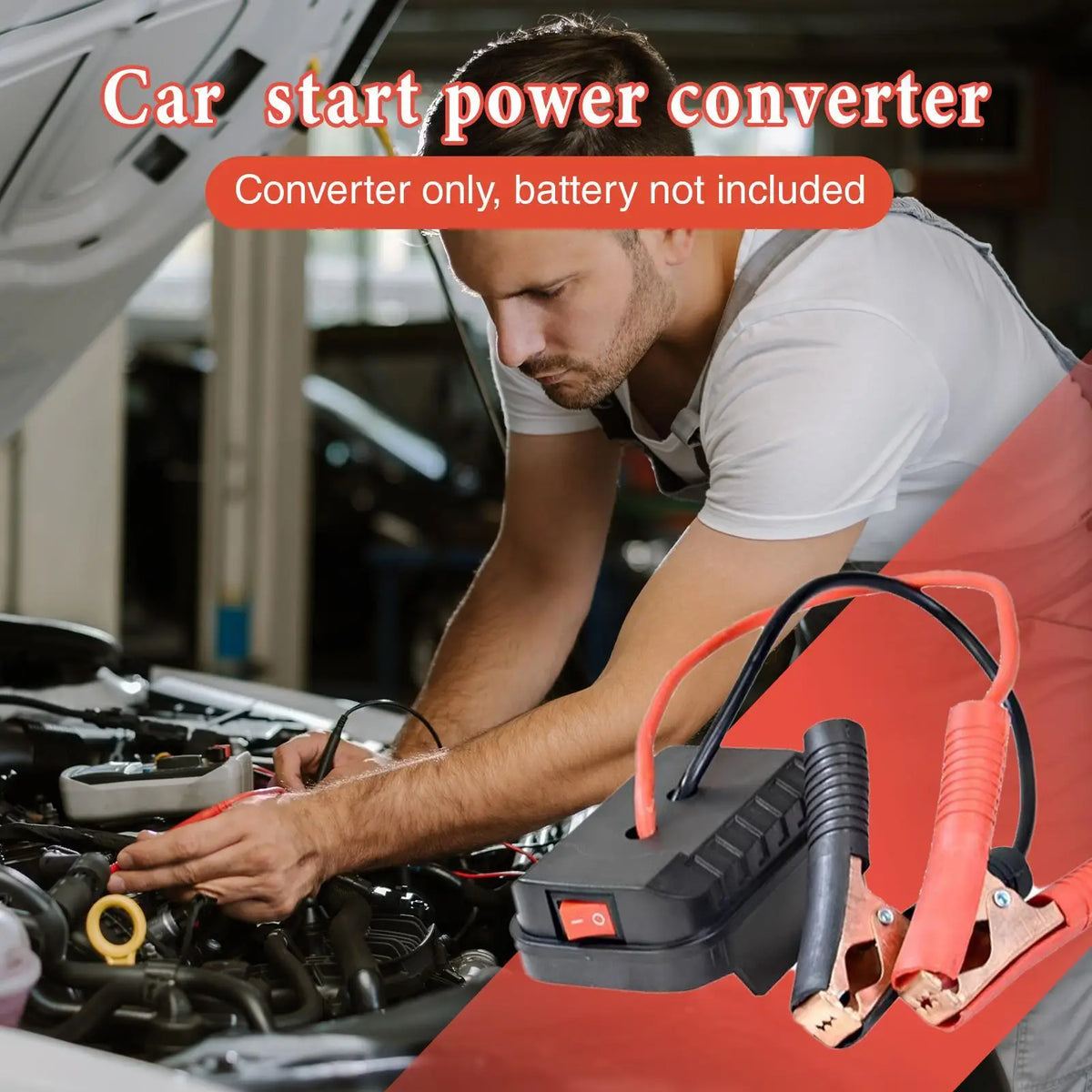 Portable Car Battery Jump Starter with Dual USB | Compact Pack Car Jump Starter Axl