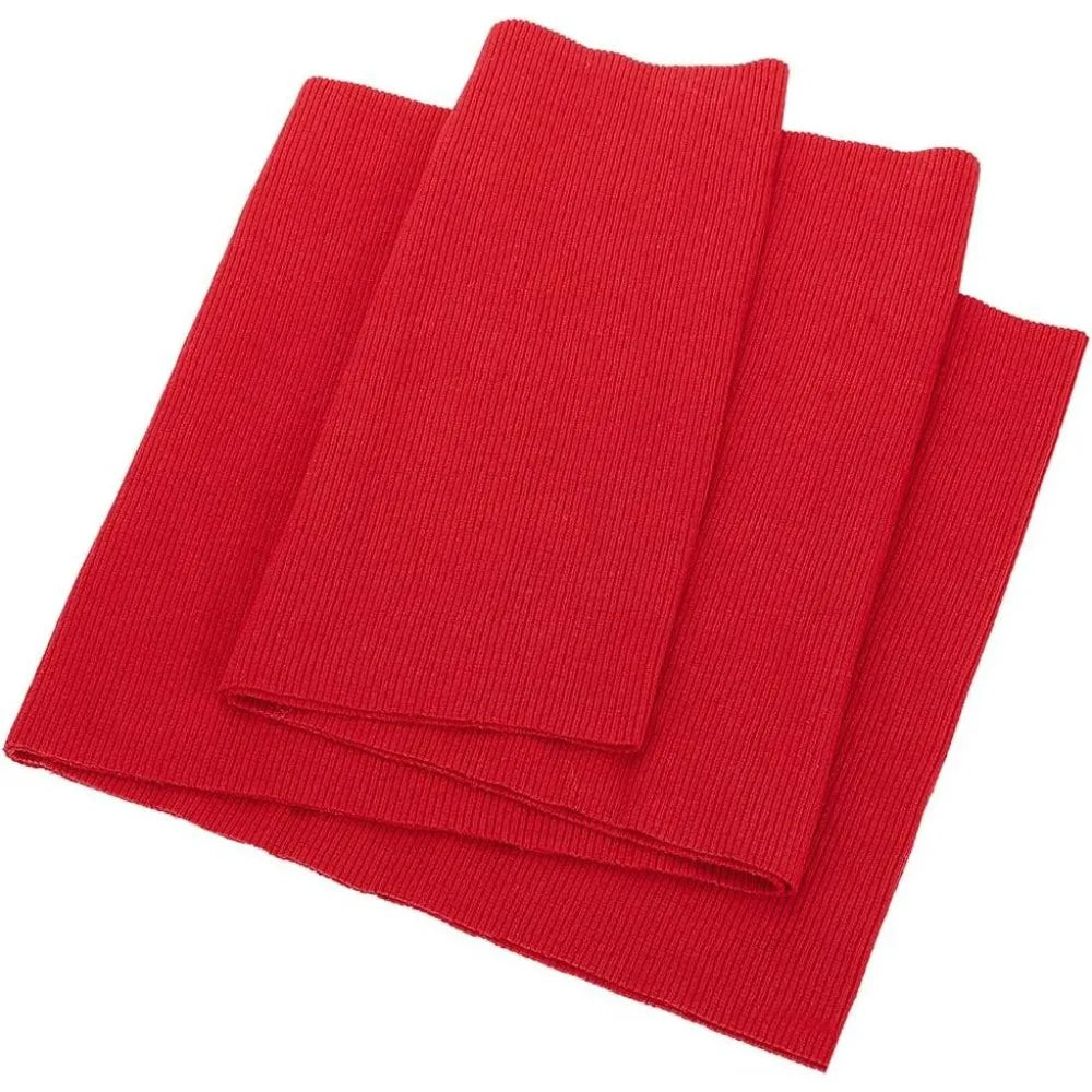 Red Ribbed Knit Cuff Fabric – Stretch Woven, 25×8.6 in Ribbed Knit Fabric Axl AECH04-18839