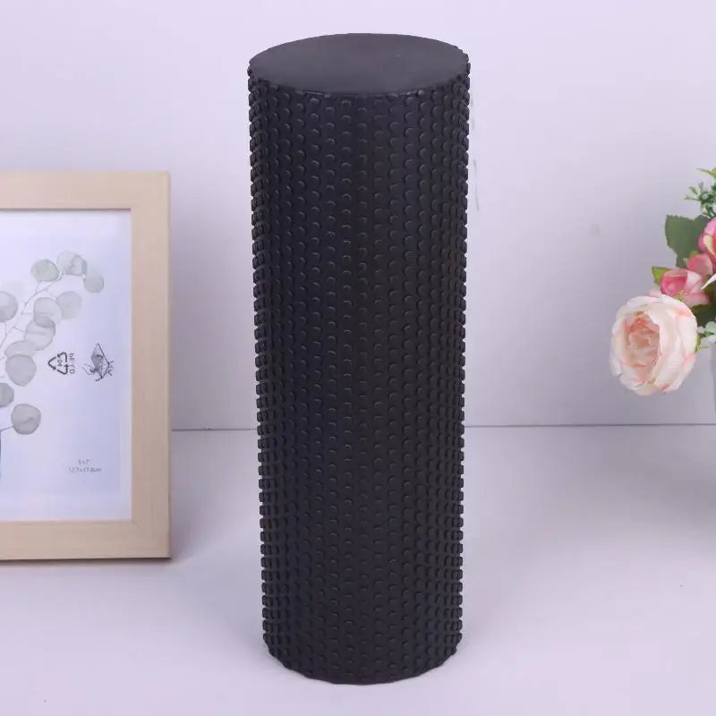 EVA Foam Roller for Yoga & Pilates – 10x30cm Cylinder Foam Roller Axl Black No plug