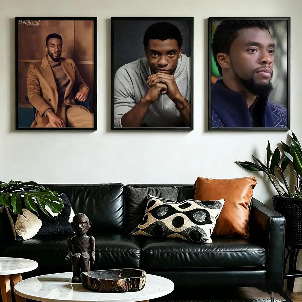Chadwick Boseman HD Art Poster | Waterproof Wall Decor Wall Art Poster Axl