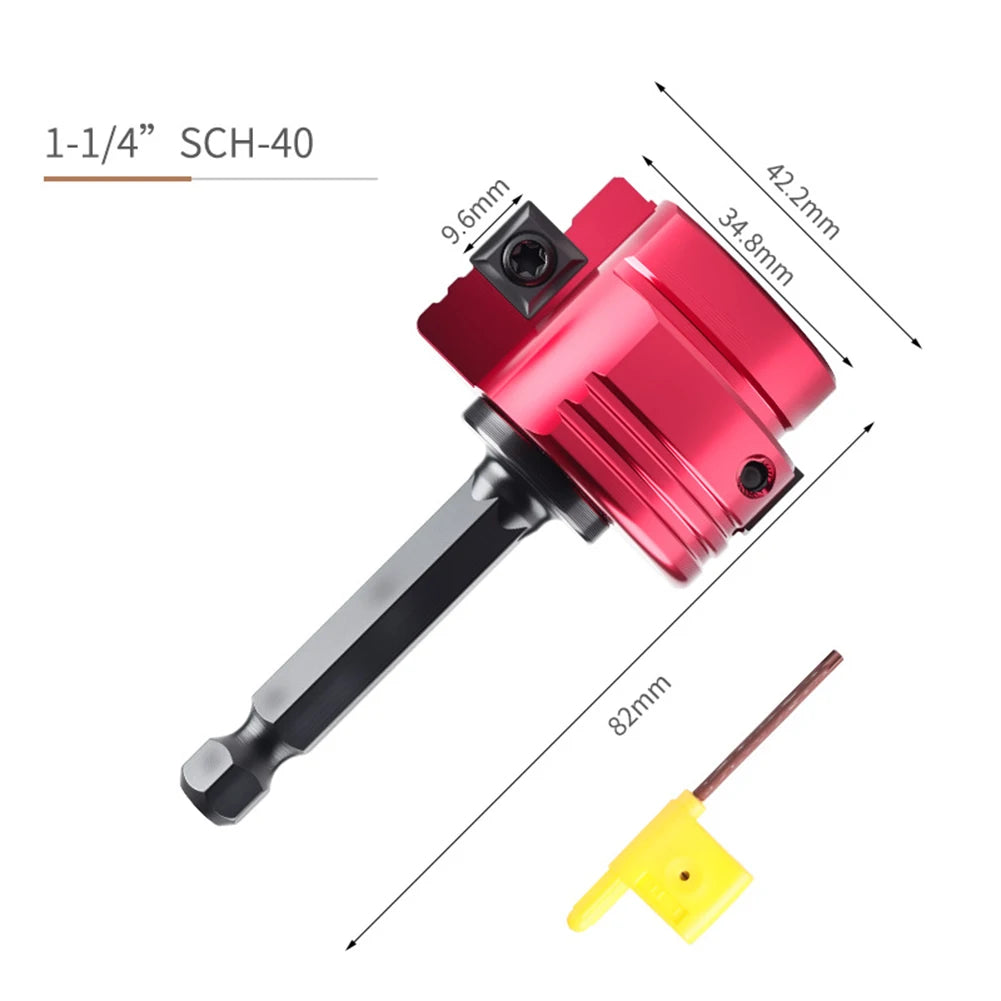 PVC Pipe Reamer 6.35mm Hex Shaft – Deburring Plumbing Tool Pipe Reamer Tool Axl type D China Mainland