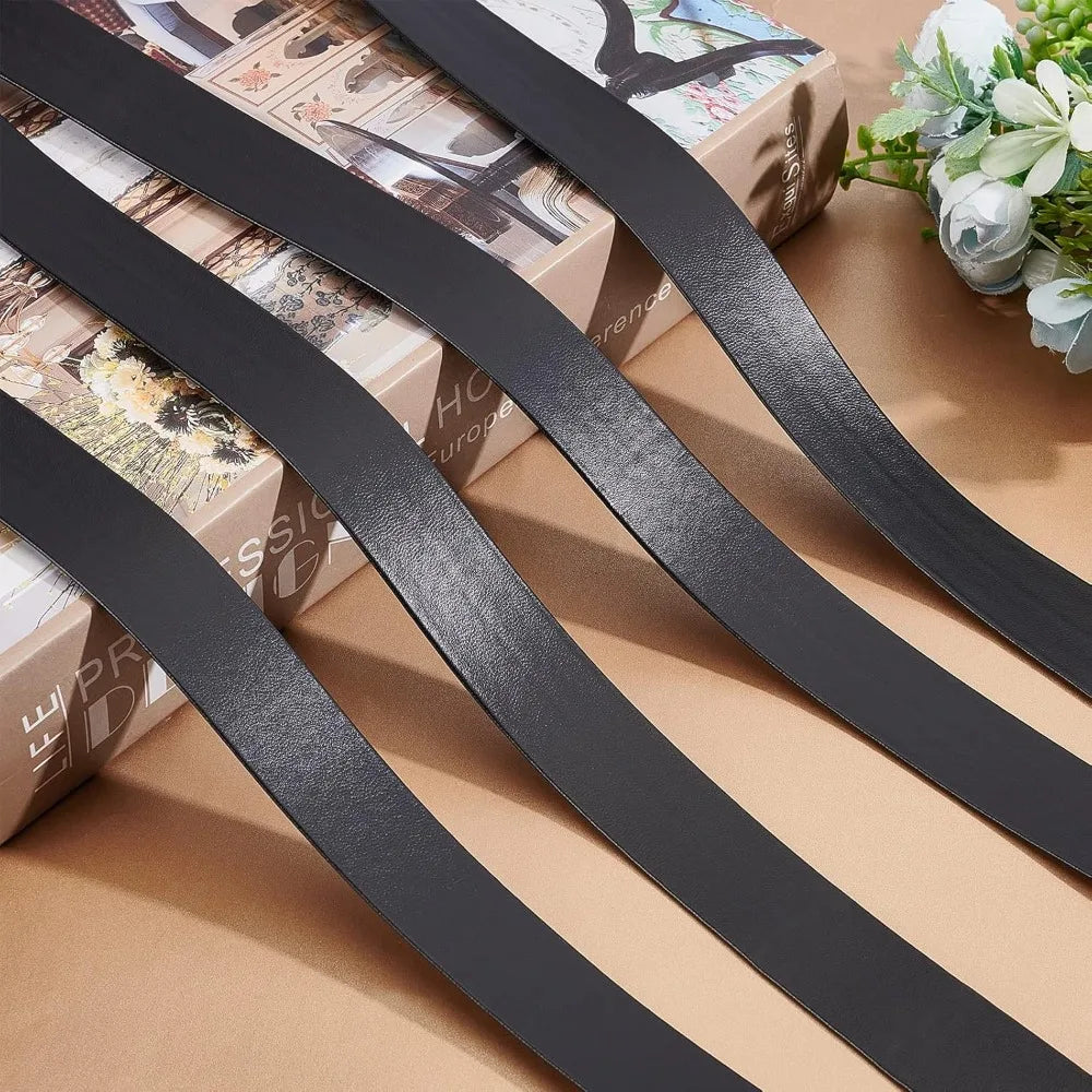 Faux Leather Ribbon Strap 25mm Black 5m – DIY Craft Trim Craft Ribbon Trim Axl