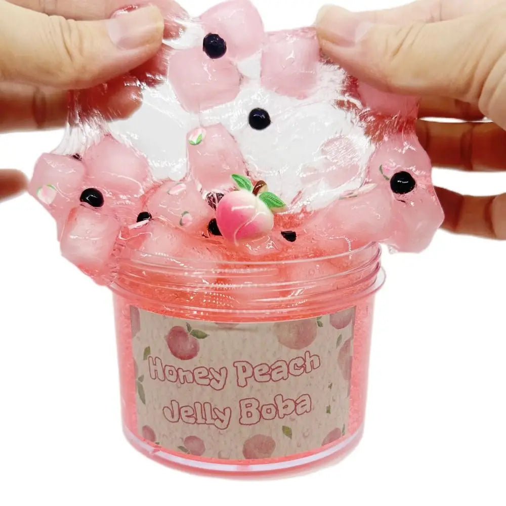 Crystal Slime Kit – Fruit Jelly Cube Sensory Toy 300ml/70ml Kids Slime Kit Axl