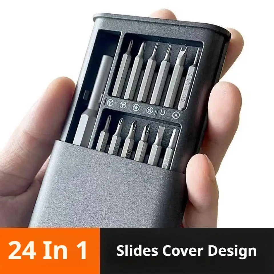 25-in-1 Precision Screwdriver Set – Torx, Hex & Flat Bits Precision Screwdriver Set Axl