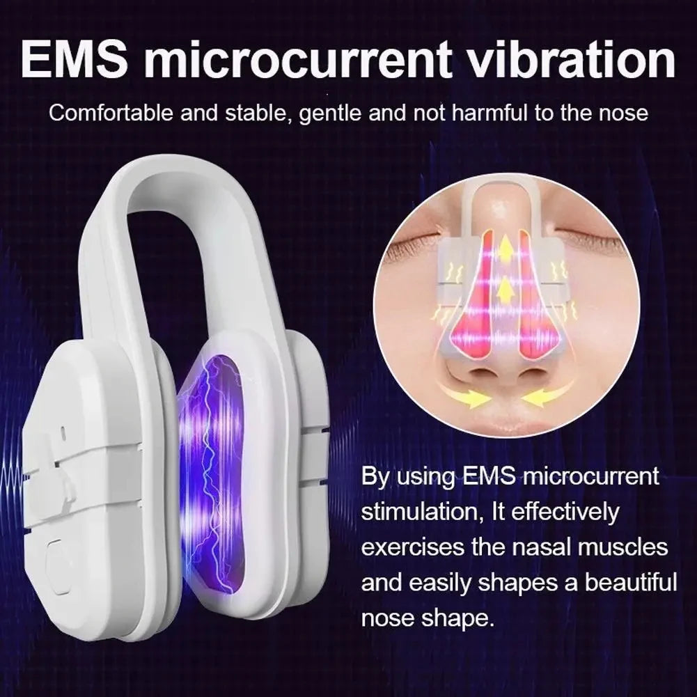 EMS Nose Shaper Sculpting Massager Clip | Microcurrent Pulse Facial Massager Clip Axl