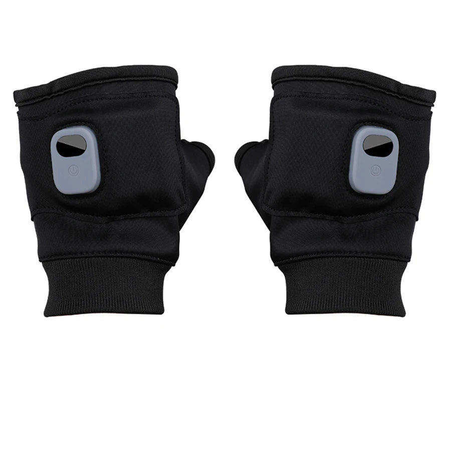 USB Rechargeable Heated Gloves – 3-Level Adjustable Warmth Heated Gloves Axl black (Two packs)